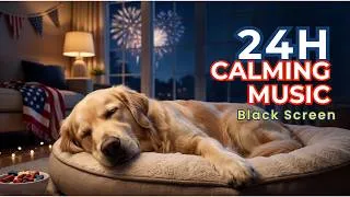 Thumbnail: 24 Hours Music for Dogs 🐶 Black Screen | Fireworks Relief, Deep Sleep & Stress Reduction