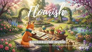 Thumbnail: 🌸 Flourish BGM — Peaceful Blooming Garden Music for Board Game Nights | Cozy Spring Ambience