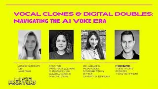 Thumbnail: MUSIC FRONTIERS - Vocal Clones & Digital Doubles: Navigating the AI Voice Era #aimusic #voicecloning