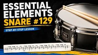 Thumbnail: Essential Elements 129 Snare Drum Tutorial