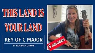 Thumbnail: This Land is Your Land for Ukulele: EASY Tutorial in the Key of C