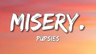 Thumbnail: pupsies - misery. (Lyrics)