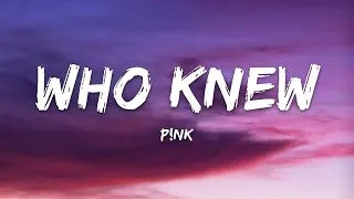 Thumbnail: P!nk – Who Knew (Lyrics)