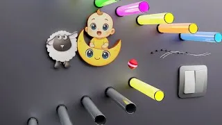 Thumbnail: baa baa black sheep full version -A1- Music Marble | Satisfying Marble Music ASMR