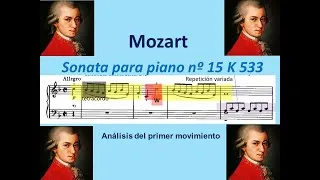 Thumbnail: Análisis comentado de la Sonata nº 15 k 533 de Mozart. Primer movimiento.