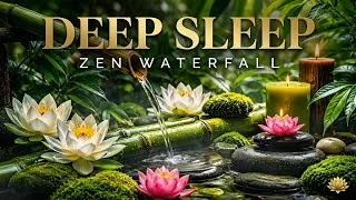 Thumbnail: 🌙 SLEEP IN 5 MINUTES 😴 Zen Bamboo Waterfall • Relaxing Water Sounds for Deep Sleep (4K)