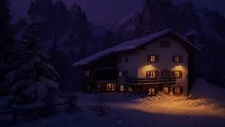 Thumbnail: Cozy Winter Chalet Ambience | Snowy Mountain Night for Deep Sleep | 33:33
