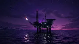 Thumbnail: Oil Rig Night Ambience | Dark Ocean Atmosphere for Sleep
