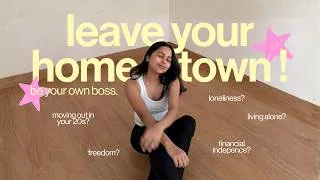 Thumbnail: you need to leave your hometown & family….