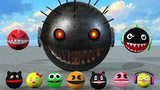Thumbnail: Four selected adventures: Pac-Man and the Robots