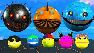 Thumbnail: A robotic Pokémon showdown between Pac-Man and Cartoon Cat