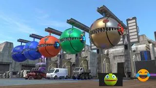 Thumbnail: Pacman enters a robot maze and gets entangled#pacman