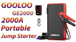 Thumbnail: GOOLOO GE2000 2000A Portable Jump Starter | Compact Car Battery Booster