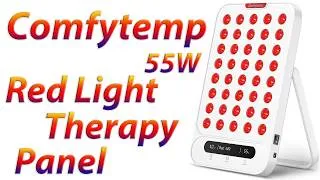 Thumbnail: Comfytemp 55W Red Light Therapy Panel for Body | Pain Relief and Recovery | Smart App-Controlled