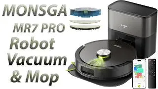 Thumbnail: MONSGA Robot Vacuum and Mop | Dual Anti-Tangle for Pet Hair | Carpet and Hard Floor