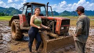 Thumbnail: A day working with a genius girl repairing and restoring tractors and plows to help farmers