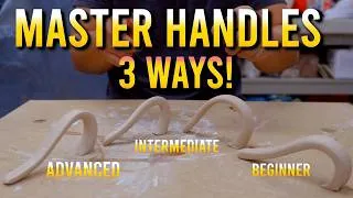 Thumbnail: Slab, Carrot, or Pull? 3 Mug Handle Techniques Compared (Beginner to Advanced)