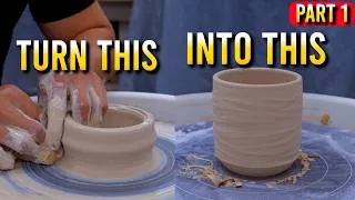 Thumbnail: Throwing & Trimming a Mug on the Wheel (Part 1) | Pottery Tutorial
