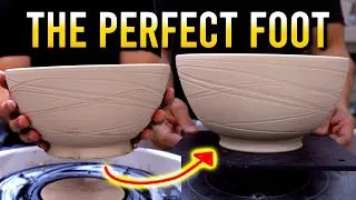 Thumbnail: Trimming a 4 Pound Serving Bowl: Water Tension, Foot Ring & How to Pop It Off Clean