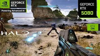 Thumbnail: Halo Campaign Evolved | RTX 5080 4K, 1440p DLSS 4.5 Multi Frame Generation | PC Performance