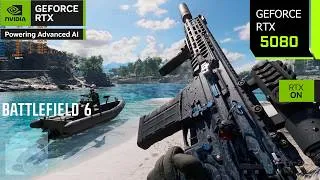 Thumbnail: Battlefield 6 Season 4 | RTX 5080 4K, 1440p DLSS 4.5 Multi Frame Generation | PC Performance