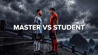 Thumbnail: THE STUDENT RETURNS… 🥋⚽️ | Messi vs Yamal | AI Football Film
