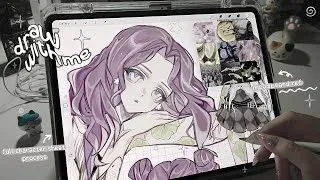 Thumbnail: draw with me a  moodboard character ★ full process ♡[ procreate, real time process, ipad asmr ]