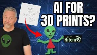 Thumbnail: I Turned a Sketch Into a 3D Print (You Won't Believe This!) #Hitem3D