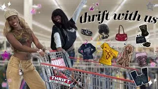 Thumbnail: thrift with me 🛍️ | pinterest Y2K finds 💅🏾 (2000s accessories, hats, scarves + more!) ft. familia