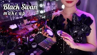 Thumbnail: ASMR Black Swan Makeup🦢🖤Halloween Special