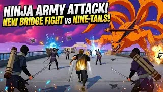 Thumbnail: PUBG Mobile NINJA ARMY Attack on New Bridge! 🥷🔥 (Nine-Tails Boss Fight)