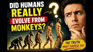 Thumbnail: Did Humans Really Evolve from Monkeys? | The Truth Explained 😲