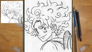 Thumbnail: How to Draw Luffy Gear 5 Step by Step | Easy One Piece Drawing