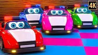Thumbnail: Five Little Police Cars - Educational Kids Song to Learn Numbers, Colors and Safety
