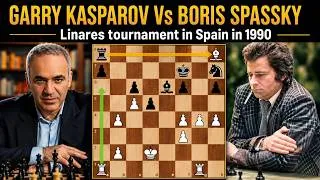 Thumbnail: Kasparov vs Spassky 1990  A Brilliant Tactical Attack Against a Former World Champion