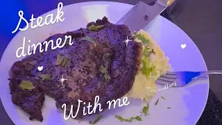 Thumbnail: Nothing Fancy, Just a Good Steak Dinner 🥩 | At-Home Mukbang