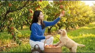 Thumbnail: One day was spent picking peaches and making jam, followed by lunch of pan-seared salmon and chips.