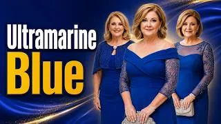 Thumbnail: Ultramarine Blue Dresses: Most Elegant Wedding Gowns For The Bride's Mother