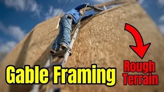 Thumbnail: Framing a Gable Without Scaffolding...Studs, Sheathing, and Stories! MY DIY