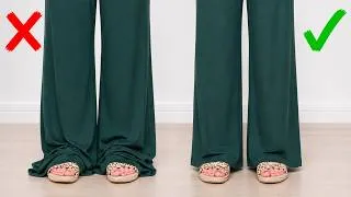 Thumbnail: Pants Too Long? 👉 Do THIS: The Secret of an Invisible Hem