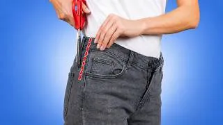 Thumbnail: 🔥Sewing Trick: How to INVISIBLY Make Jeans Waist Bigger by 8 cm in 10 Minutes