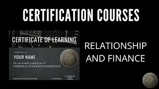 Thumbnail: RELATIONSHIP AND FINANCE - PERSONAL FINANCE ESSENTIAL - CERTIFIED COURSE