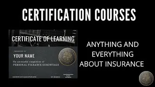Thumbnail: ANYTHING AND EVERYTHING ABOUT INSURANCE - PERSONAL FINANCE ESSENTIAL - CERTIFIED COURSE