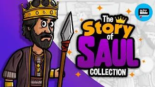Thumbnail: The story of Saul 👑| The First King of Israel | My First Bible | Bible Stories | Collection ✨