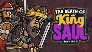 Thumbnail: The Death of King Saul 👑⚔️ | Amalekite Attack | Bible Story | My First Bible | 64