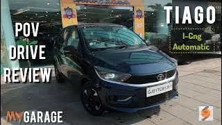 Thumbnail: Tata Tiago i-CNG AMT Review | Top Model Walkaround, Drive Experience aur Features Check