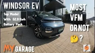 Thumbnail: MG Windsor EV Essence Pro Review | 52.9kWh Battery | 450km Range | Top Model Full Drive Test India 🔥