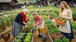 Thumbnail: Peaceful Countryside Garden Life - Norway Livestock and Fresh Strawberry Garden Harvest