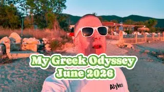 Thumbnail: A sunrise chat on the beach Alykes/Alykanas Zakynthos island June 2026 #adventureswithKen 🇬🇷