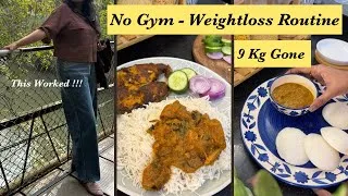 Thumbnail: No Gym, No Starvation 🙂 How I Lost 9KG with Indian Food | Current weightloss Routine 